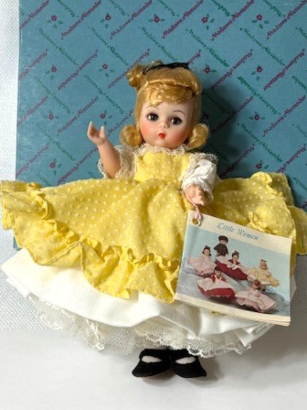 Madame Alexander-kins restrung 8" Amy doll.